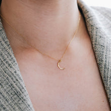 Load image into Gallery viewer, crescent moon necklace
