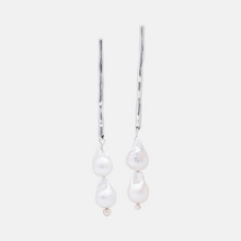 Load image into Gallery viewer, Akoya baroque pearl earrings double
