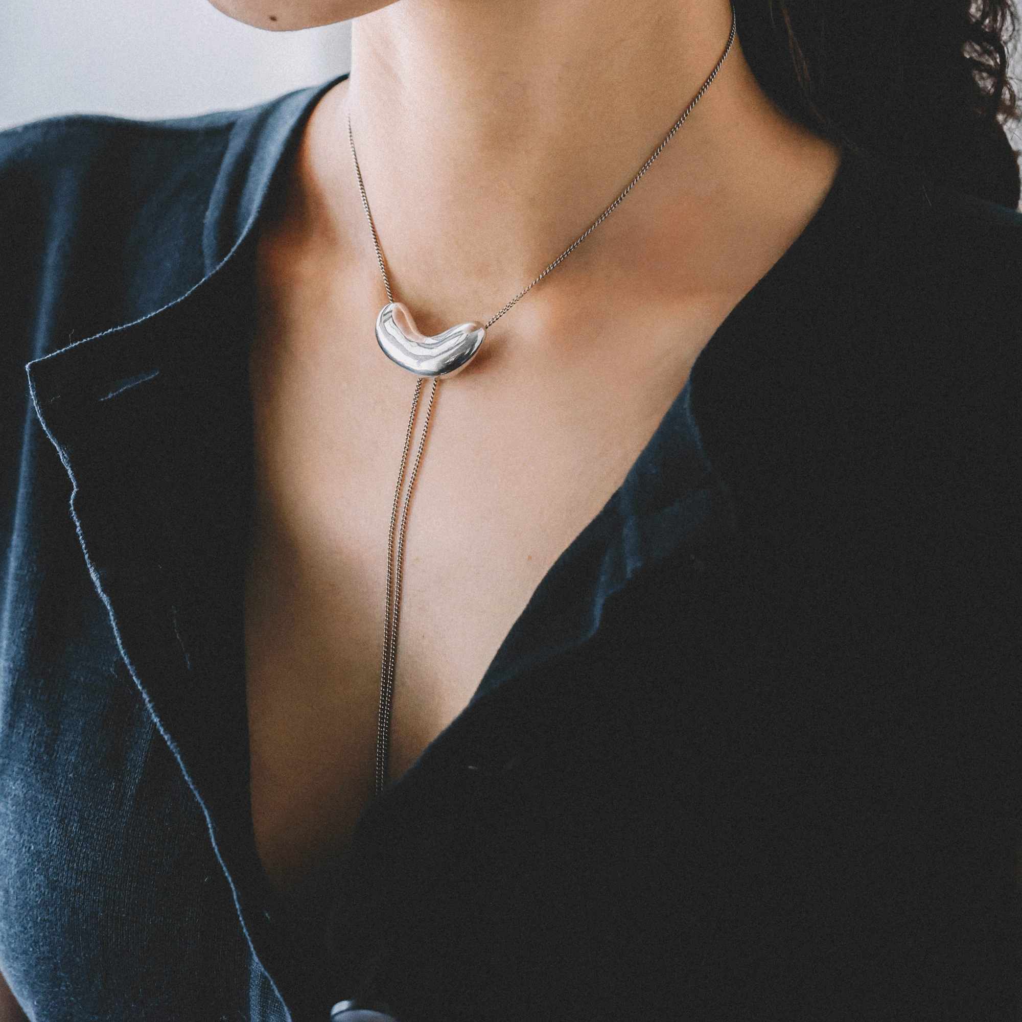embryo loop tie necklace – DANAE