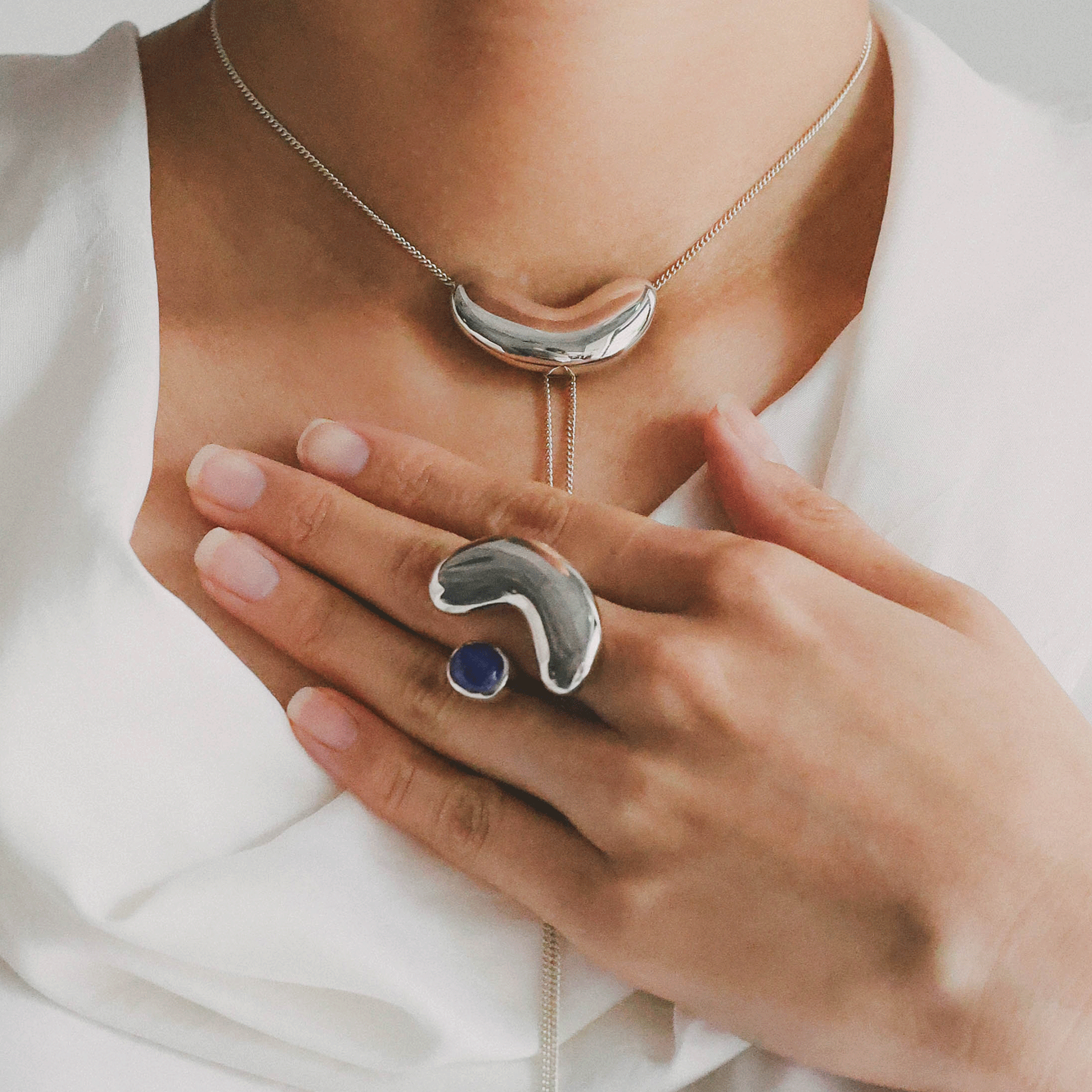 embryo loop tie necklace – DANAE